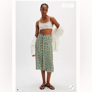 FREE PEOPLE Analise Printed Midi Skirt NWT